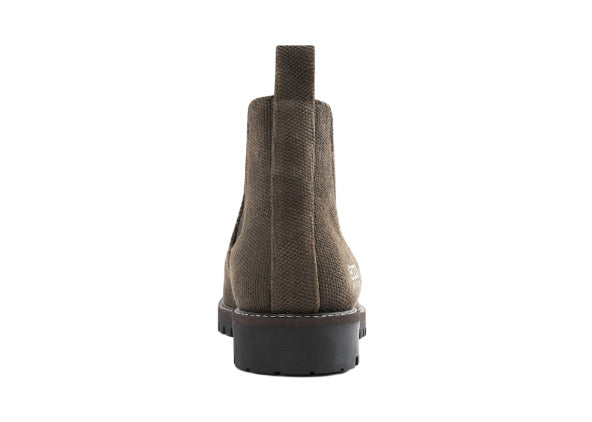 Crossover Chelsea Hemp Boot in Dark Brown