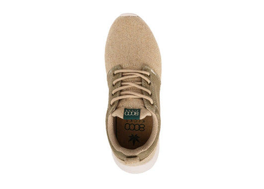 Explorer V2 Hemp Sneakers in Beige and Green