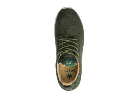 Explorer V2 Hemp Sneakers in Dark Green