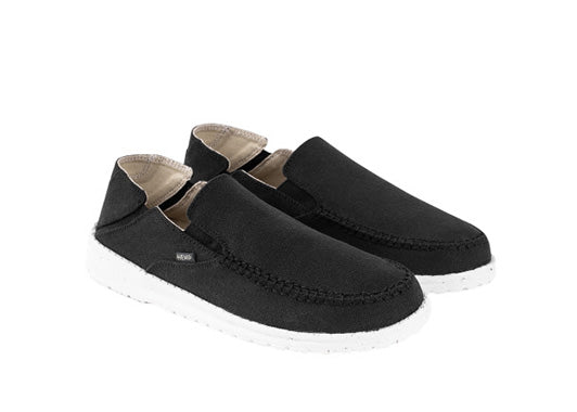 SunSlide Hemp Slip-On in Black