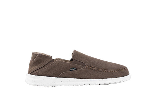 SunSlide Hemp Slip-On in Dark Brown