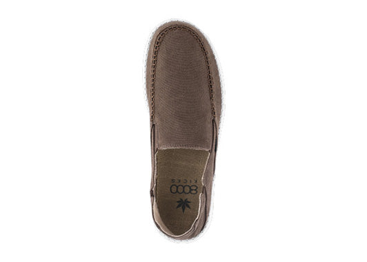 SunSlide Hemp Slip-On in Dark Brown