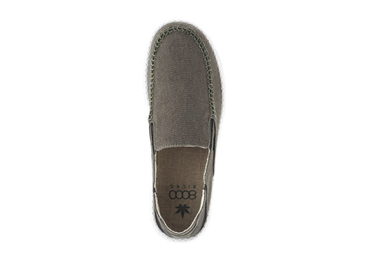 SunSlide Hemp Slip-On in Dark Green